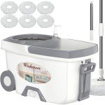 Spin Mop and Bucket Set with 6 Refills