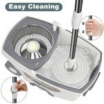 Spin Mop and Bucket Set with 6 Refills