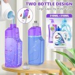 Enspoway Double Bottle Spray Mop with Washable Pads