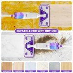 Enspoway Double Bottle Spray Mop with Washable Pads