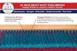 Heavy Duty 24" Indoor/Outdoor Push Broom