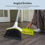 Casabella 44-Inch Angled Broom with Dustpan Set