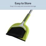 Casabella 44-Inch Angled Broom with Dustpan Set
