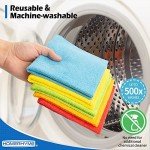 Microfiber Cleaning Cloths, 100-Pack, 11.5 x 11.5 cm