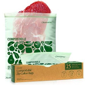 Compostable and Biodegradable Zip Gallon Bags