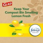 Glad 2.6 Gallon Lemon-Scented Compost Bags, 44 Count