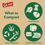 Glad 2.6 Gallon Lemon-Scented Compost Bags, 44 Count