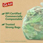 Glad 2.6 Gallon Lemon-Scented Compost Bags, 44 Count