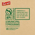 Glad 2.6 Gallon Lemon-Scented Compost Bags, 44 Count