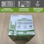 ECOBEWUS 1.6 Gallon Compostable Trash Bags (120 ct.)