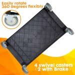 Heavy-Duty Rolling Utility Cart with 3 Shelves