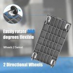 Heavy-Duty 3-Shelf Utility Cart with Wheels