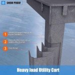 Heavy-Duty 3-Shelf Utility Cart with Wheels