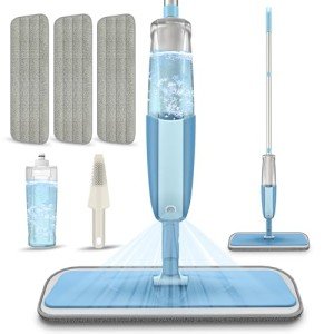 MEXERRIS Spray Mop with Washable Microfiber Pads