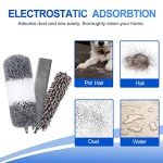 11-Piece Washable Microfiber Duster Kit with Extension Pole