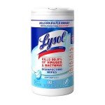 Lysol Antibacterial Disinfectant Wipes, Crisp Linen, 80 Count