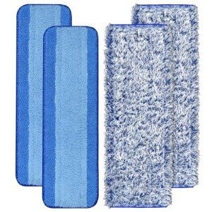 Microfiber Mop Pads for Bona Mop - 4 Pack