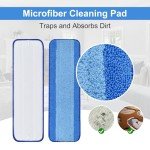Microfiber Mop Pads for Bona Mop - 4 Pack