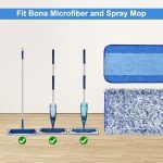Microfiber Mop Pads for Bona Mop - 4 Pack
