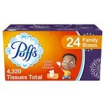 Puffs Non-Lotion Facial Tissues, 24 Family Boxes
