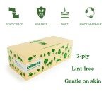 Eco-Friendly 3-Ply Tree-Free Facial Tissue - 480 Sheets