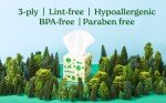 Eco-Friendly 3-Ply Tree-Free Facial Tissue - 480 Sheets