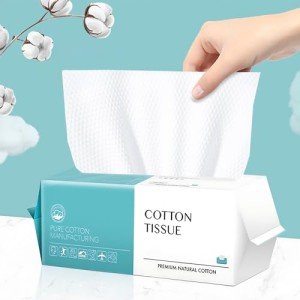 100 Count Soft Cotton Disposable Face Towels