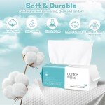 100 Count Soft Cotton Disposable Face Towels