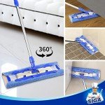 MR.SIGA Microfiber Mop with Telescopic Handle & Refills