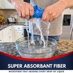 Microfiber Cleaning Cloths - 6 Ultra Absorbent Towels