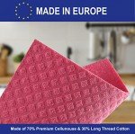 15-Pack Eco-Friendly Swedish Dishcloths in Assorted Colors