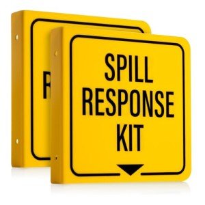 Wall Mount Spill Kit Sign Set - 2 Pack