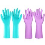 Elgood Reusable Kitchen Cleaning Gloves - 2 Pairs