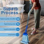 4 Pack Large Heavy Duty Microfiber Mop Heads