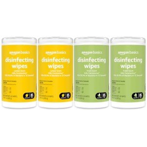 Lemon Scent Disinfecting Wipes, 340 Count