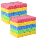 YoleShy Durable Natural Cellulose Kitchen Sponges (10)