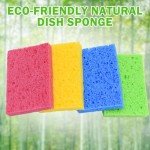 YoleShy Durable Natural Cellulose Kitchen Sponges (10)