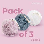 MainBasics Exfoliating Loofah Sponge Set of 3