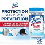 Lysol Antibacterial Disinfectant Wipes, Crisp Linen, 80 Count