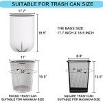 2 Gallon Clear Trash Bags, 100 Count Pack