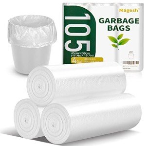 Magesh 4 Gallon Strong Trash Bags, 105 Count