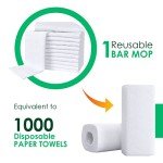 Avalon Terry Bar Mop Towels - Value Pack 60