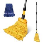 Masthome Heavy-Duty Cotton Mop with 2 Heads