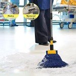 Masthome Heavy-Duty Cotton Mop with 2 Heads