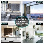 Silicone Rubber Blade 9" Shower and Window Squeegee