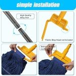 Heavy Duty 60-Inch Mop Handle - 2 Pack