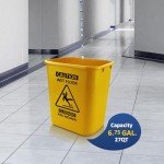 Acrimet Bilingual Wet Floor Sign and Bucket Set