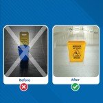 Acrimet Bilingual Wet Floor Sign and Bucket Set