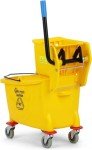 Simpli-Magic 36 Quart Yellow Mop Bucket with Wringer