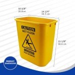 Acrimet Bilingual Wet Floor Sign and Bucket Set